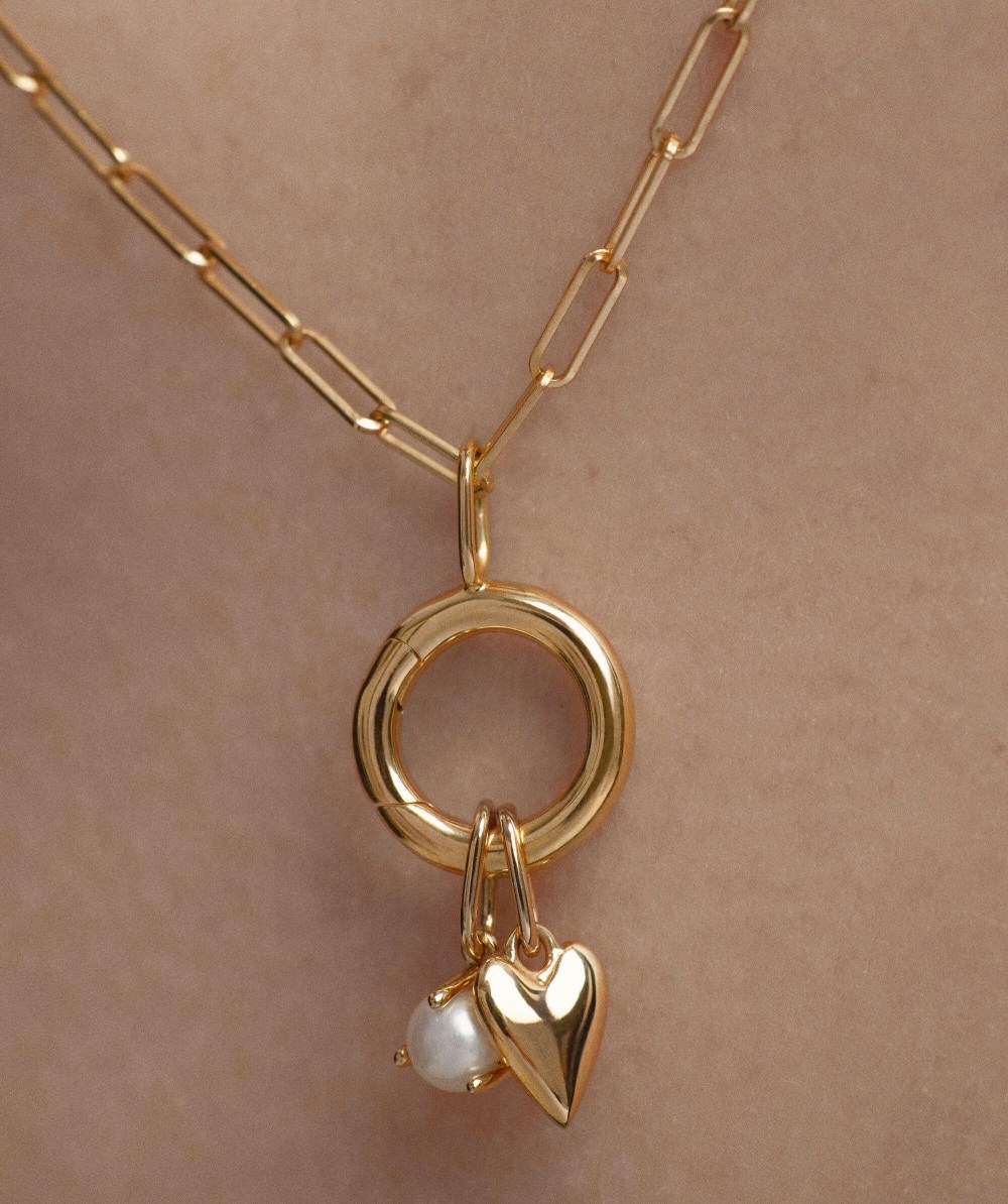 Mejuri Heart Charm - 14k Yellow Gold