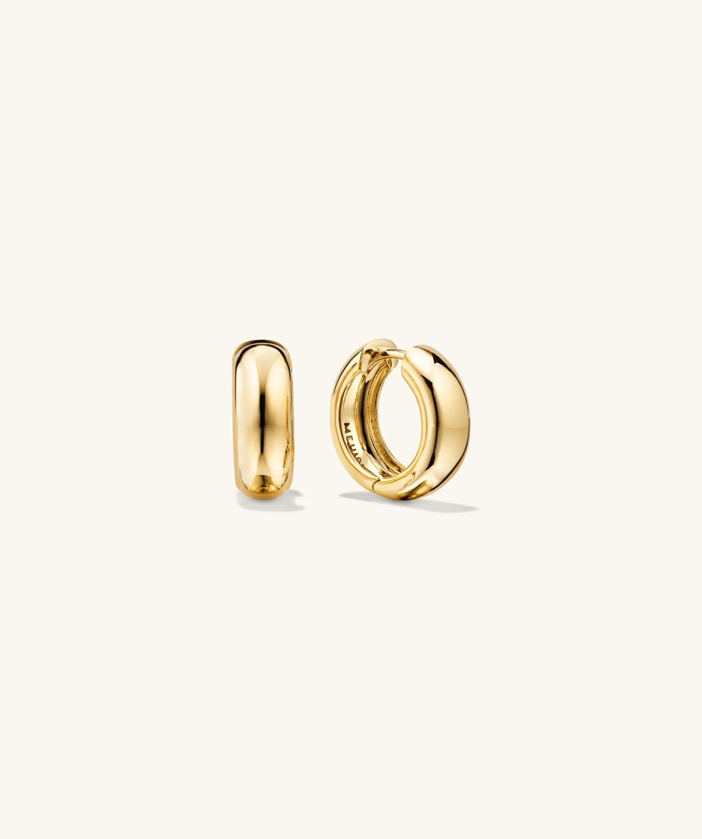 Mejuri Plush Small Hoops - 14k Yellow Gold