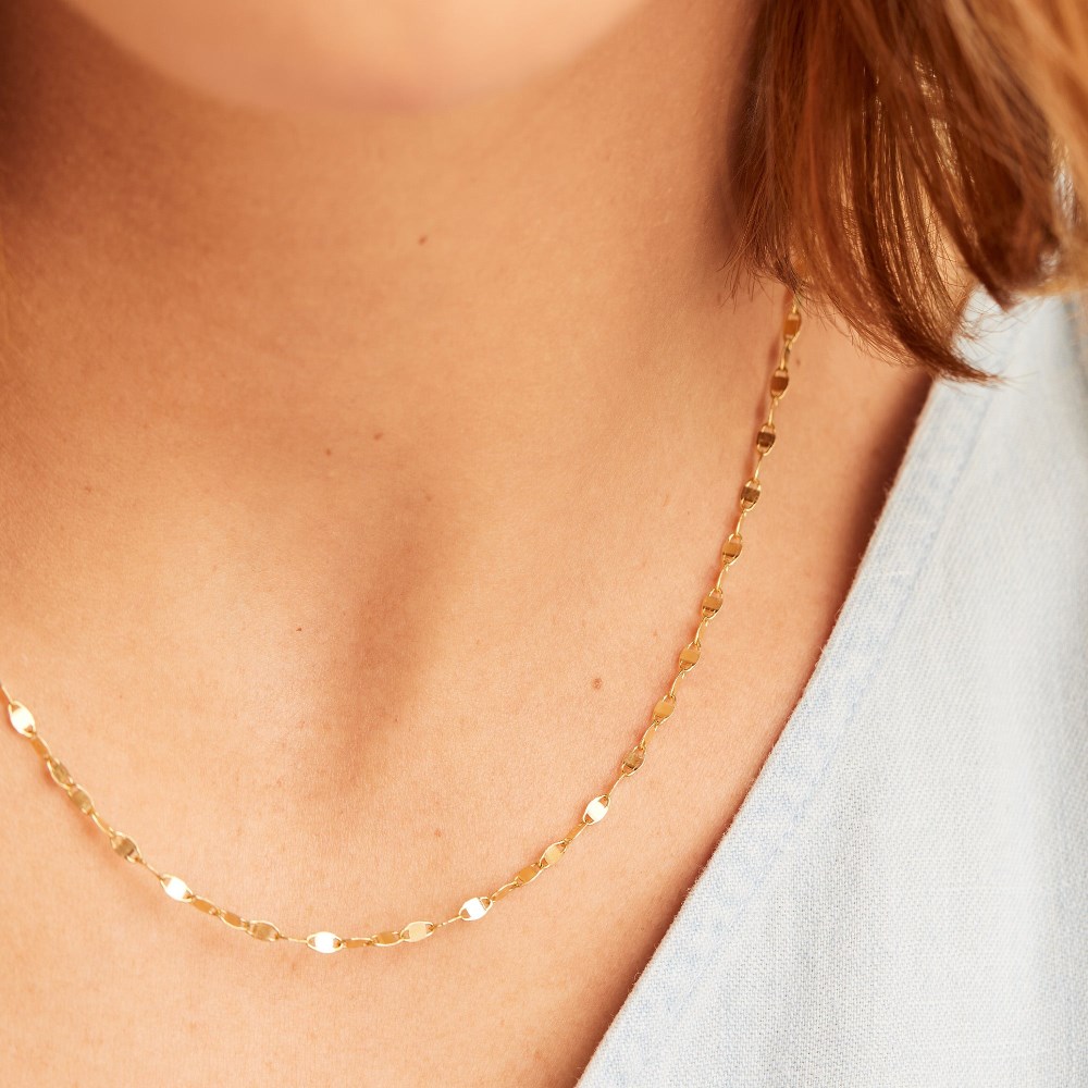 Mejuri Anchor Chain Necklace - 14k Yellow Gold