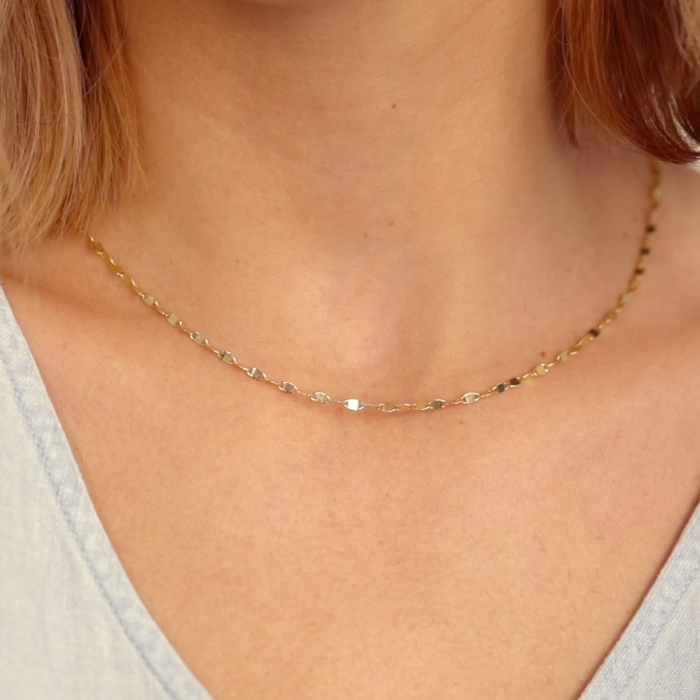 Mejuri Anchor Chain Necklace - 14k Yellow Gold