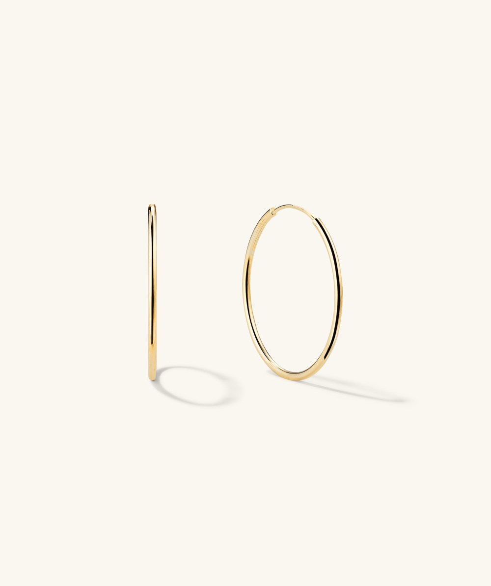 Mejuri Large Hoops - 14k Yellow Gold