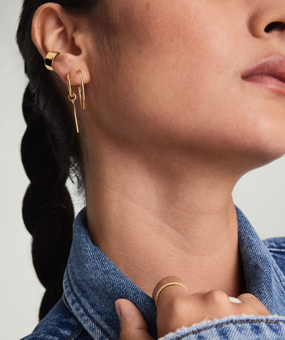 Mejuri Large Hoops - 14k Yellow Gold