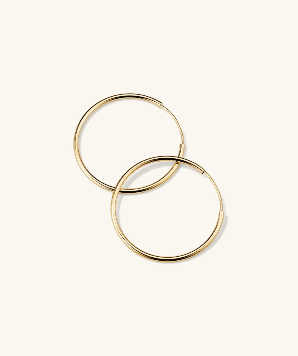 Mejuri Large Hoops - 14k Yellow Gold