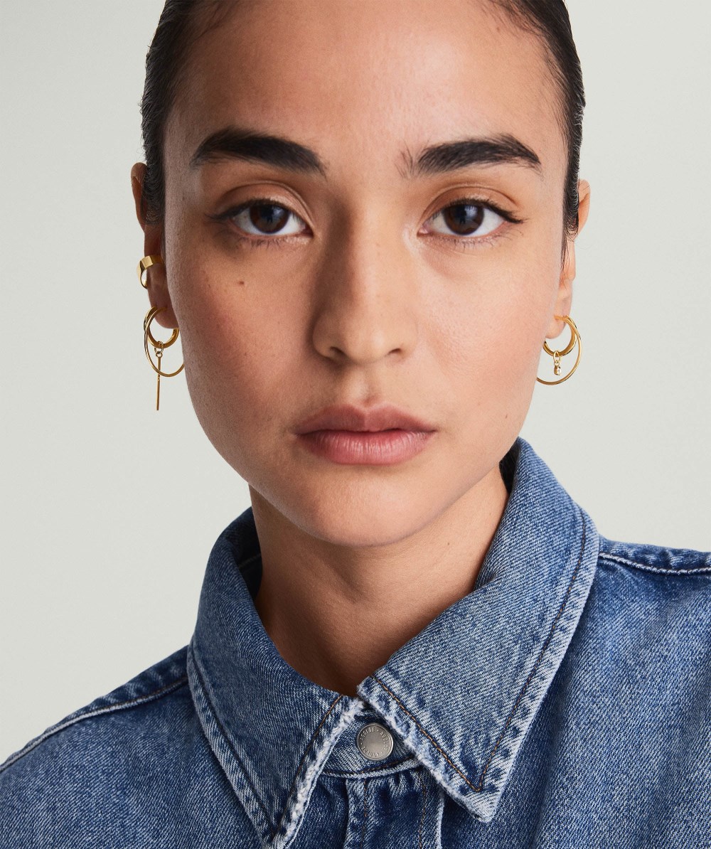 Mejuri Large Hoops - 14k Yellow Gold