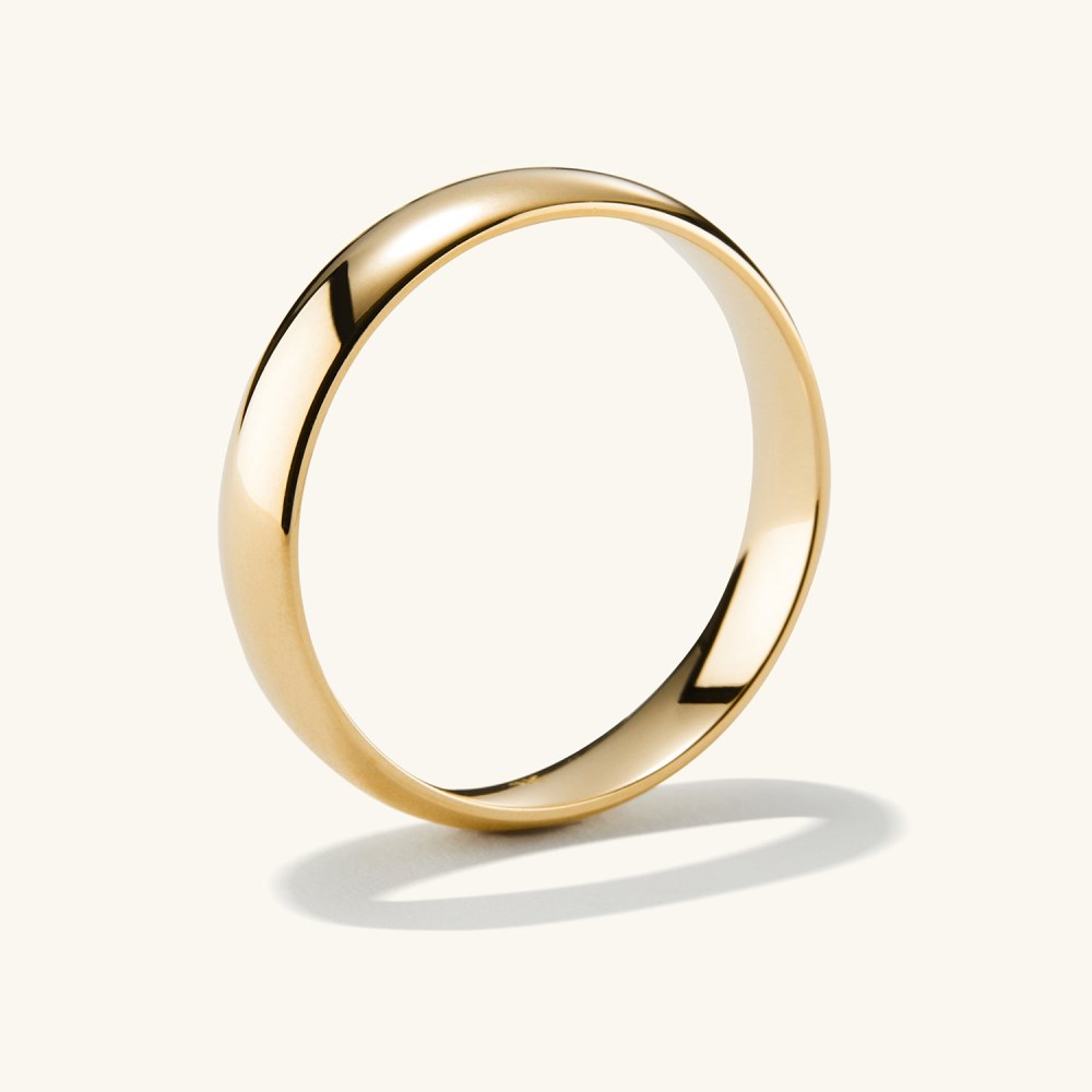 Mejuri 4mm Curve Band - 14k Yellow Gold