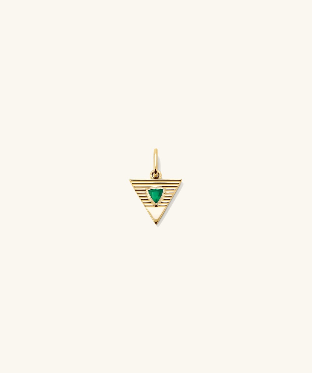 Mejuri Triangle Element Charm - 14k Yellow Gold