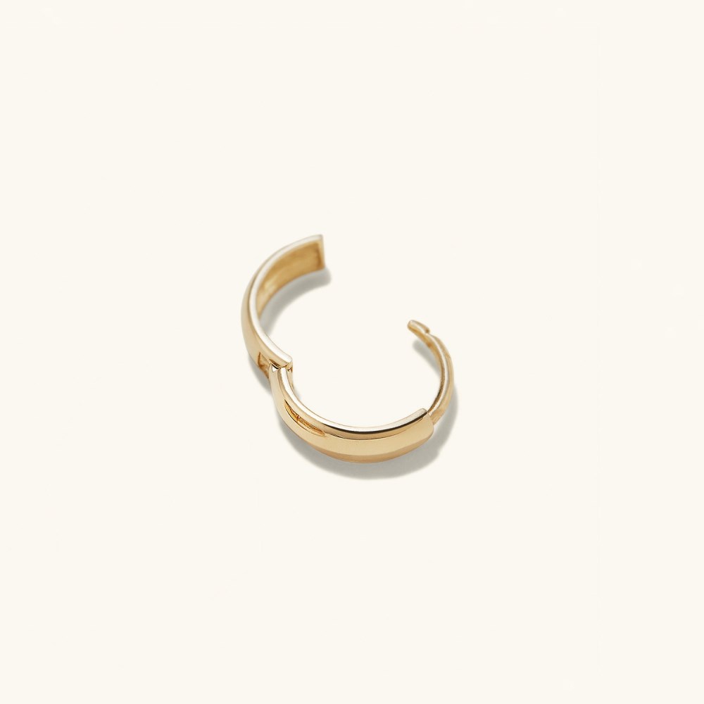 Mejuri Single Bold Huggie Hoop - 14k Yellow Gold