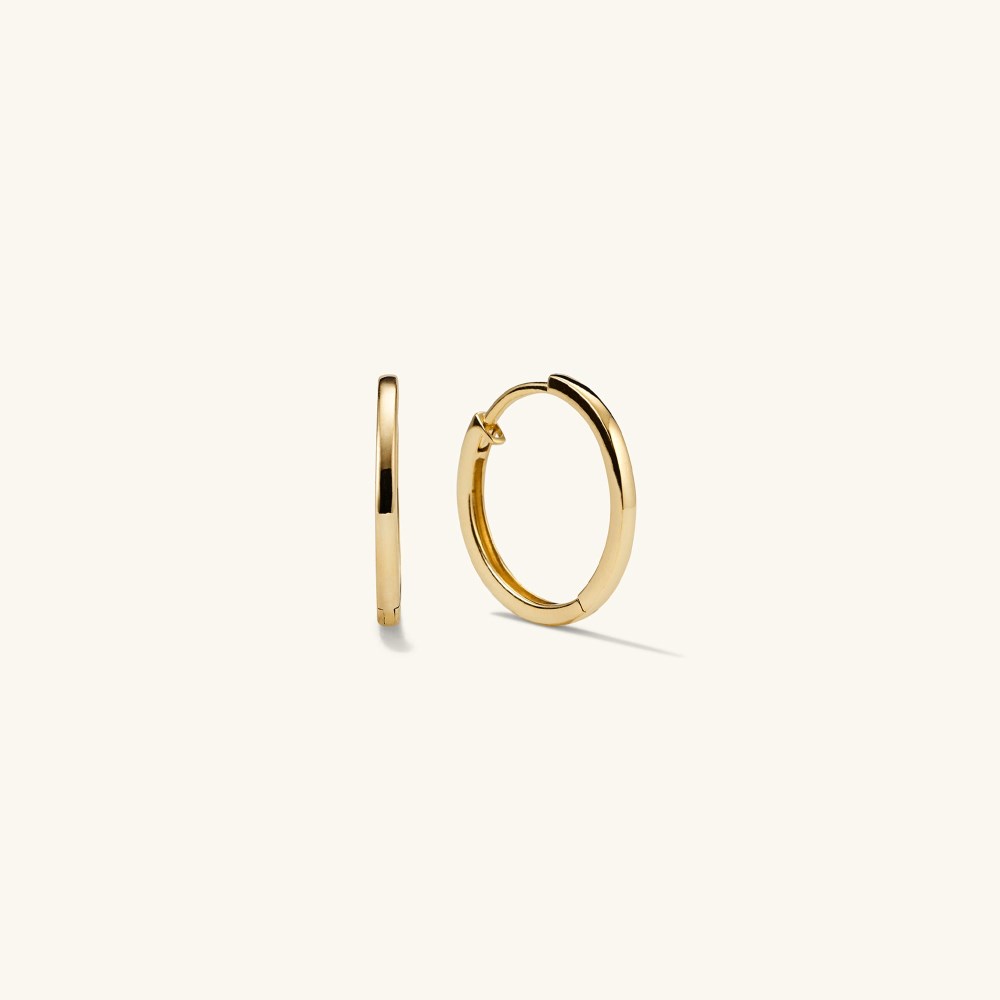 Mejuri Easy Small Hoops - 14k Yellow Gold