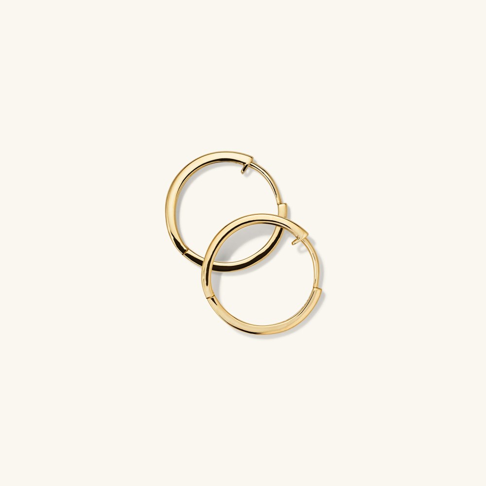 Mejuri Easy Small Hoops - 14k Yellow Gold