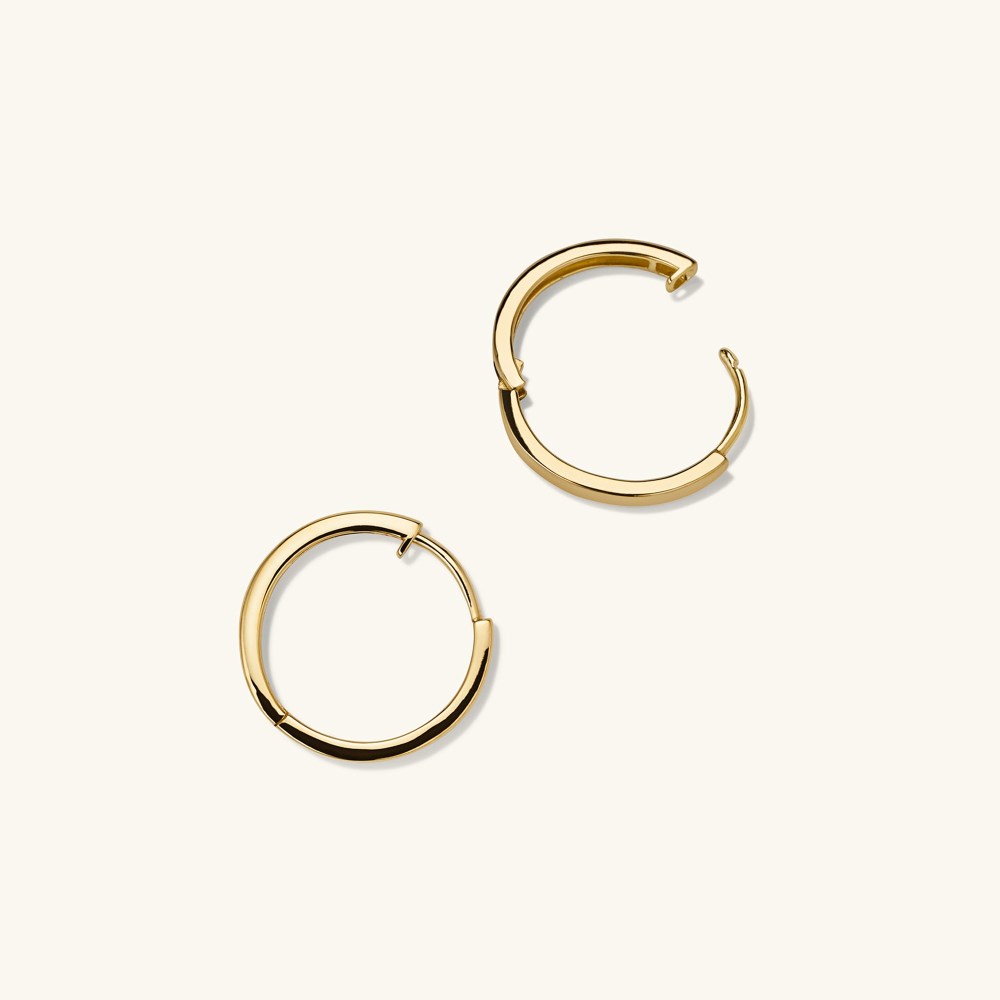 Mejuri Easy Small Hoops - 14k Yellow Gold