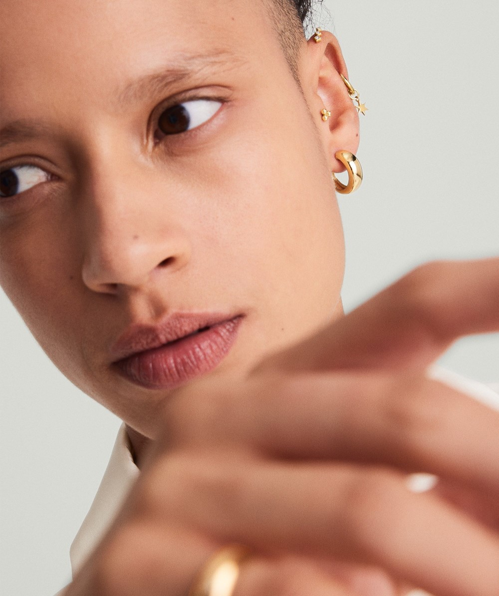 Mejuri Dôme Hoops - Gold Vermeil