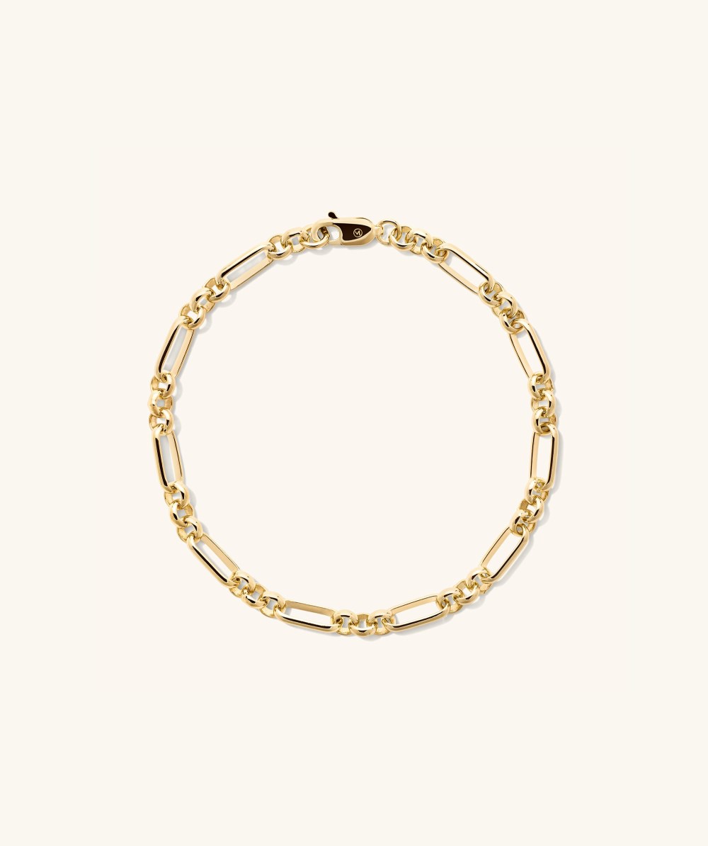 Mejuri Mini Paperclip Bracelet - Gold Vermeil