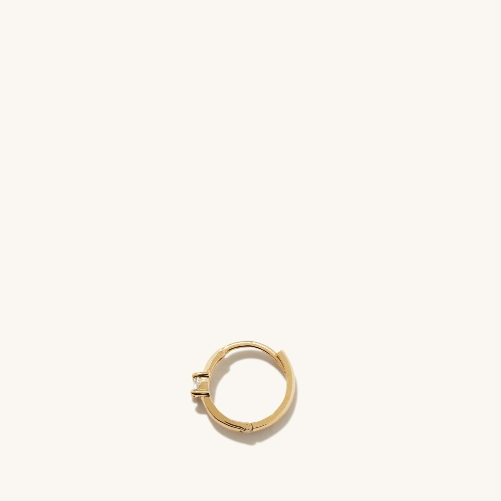 Mejuri Single Colored Mini Hoop - 14k Yellow Gold