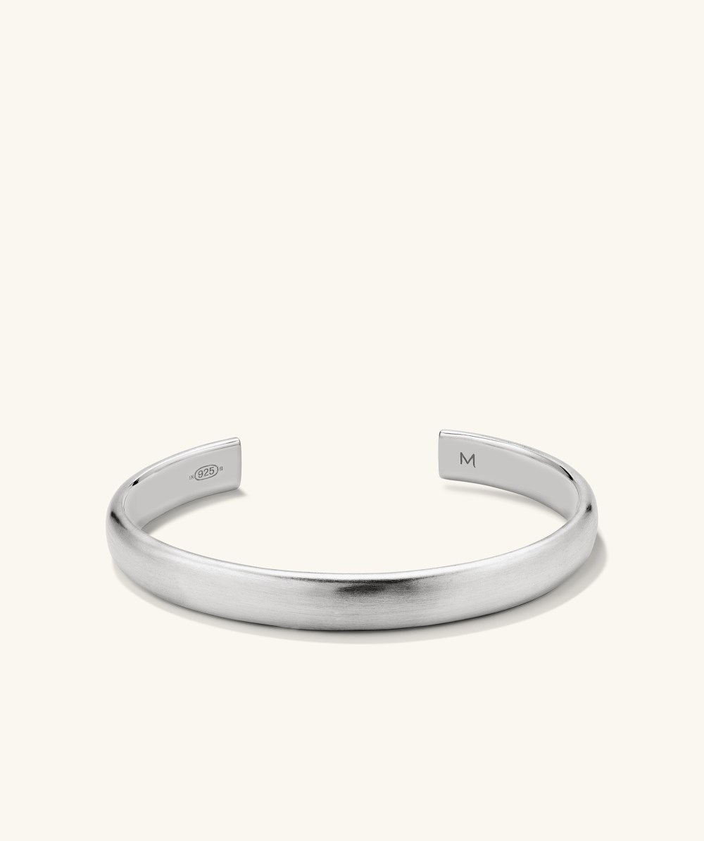 Mejuri Bold Cuff - Brushed Sterling Silver