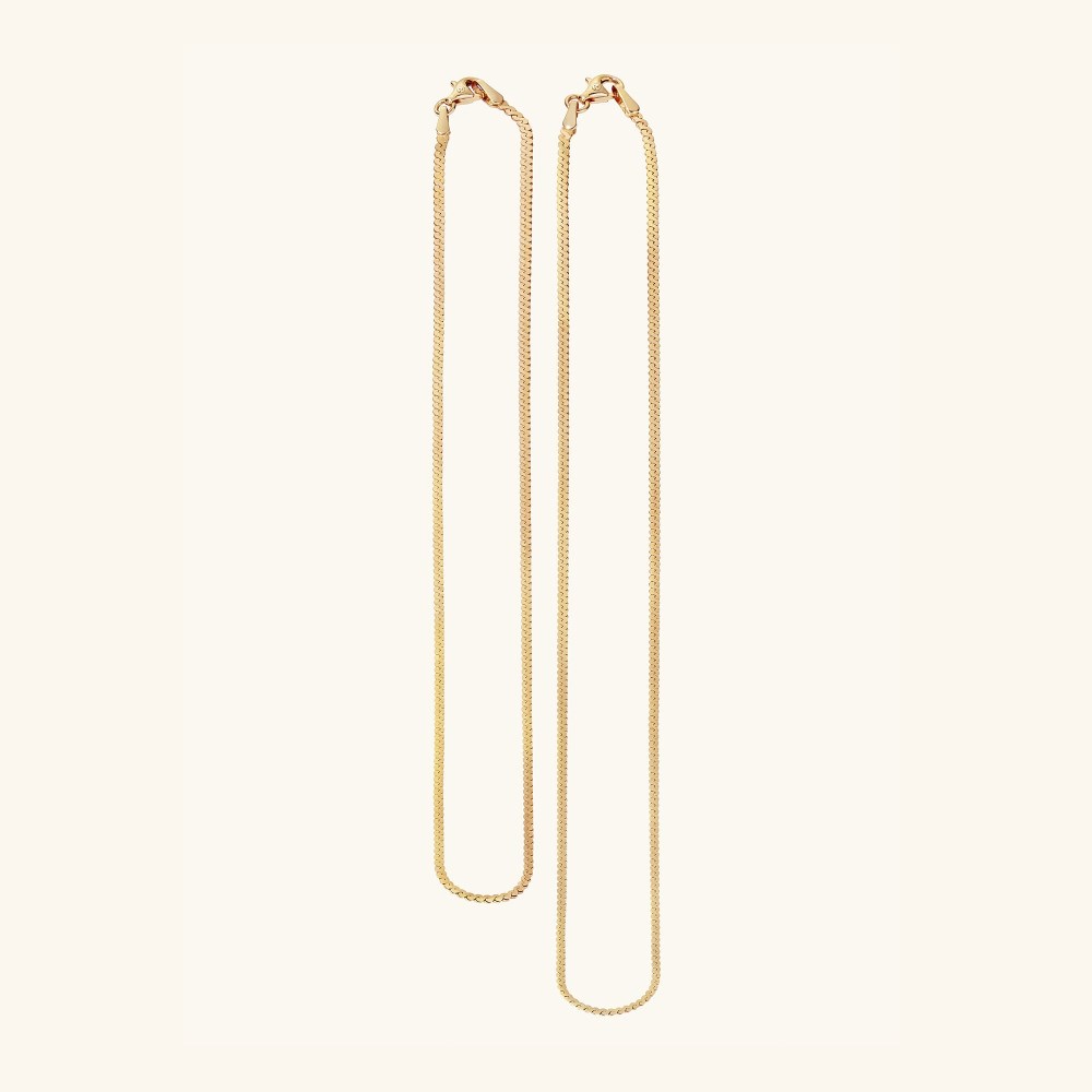 Mejuri Serpentine Chain Necklace - 14k Yellow Gold