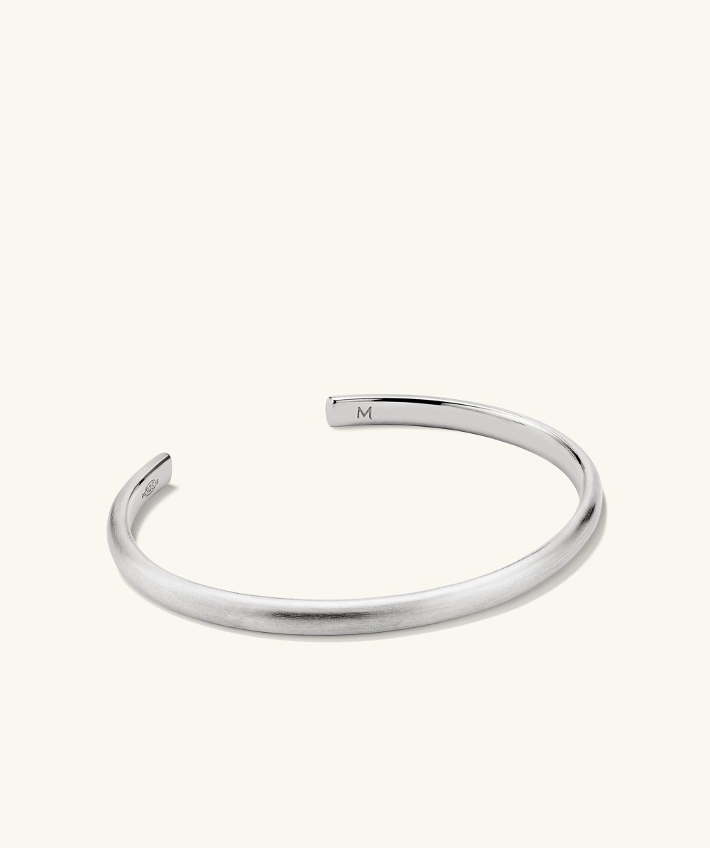 Mejuri Slim Cuff - Brushed Sterling Silver