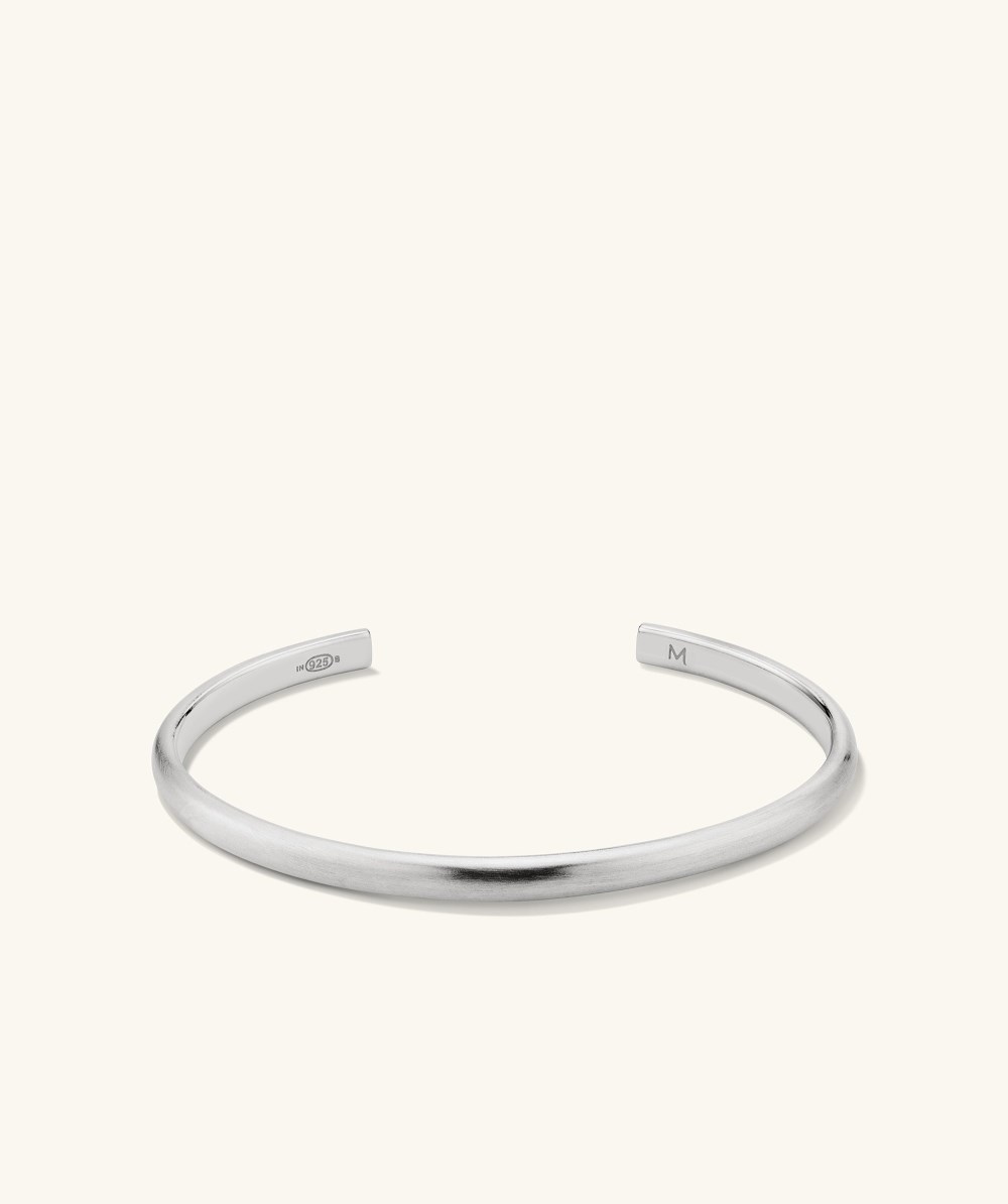 Mejuri Slim Cuff - Brushed Sterling Silver