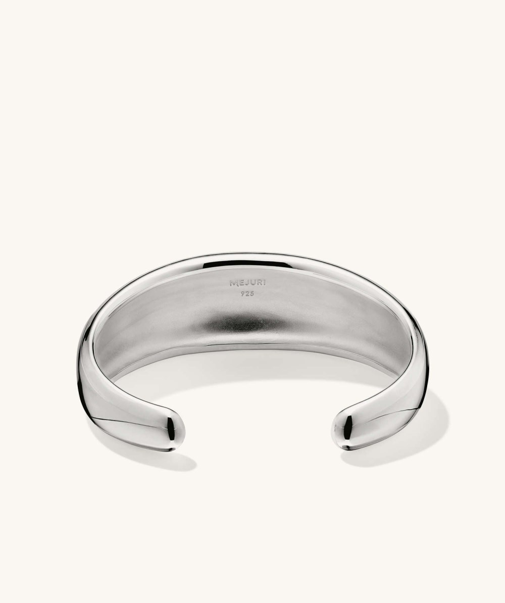 Mejuri 20mm Dôme Cuff Bracelet - Sterling Silver