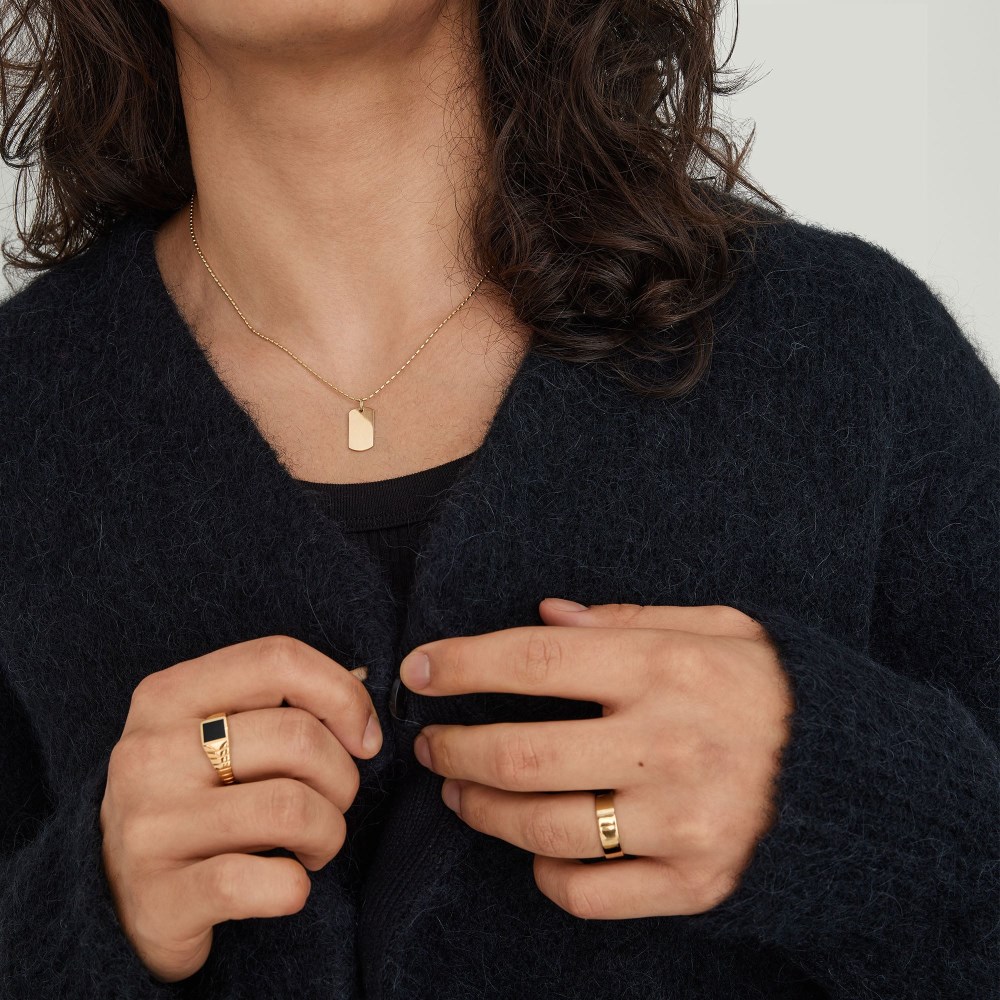 Mejuri Barrel Link Chain Necklace - 14k Yellow Gold