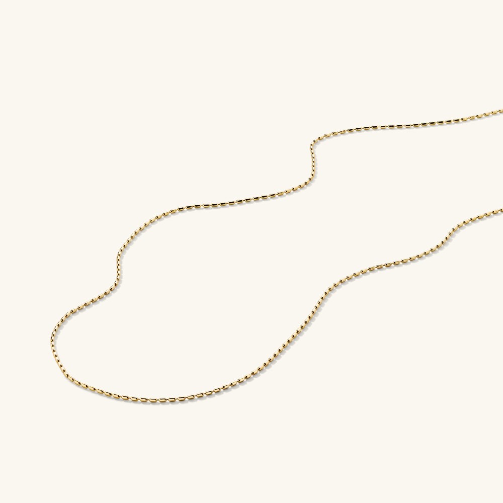 Mejuri Barrel Link Chain Necklace - 14k Yellow Gold