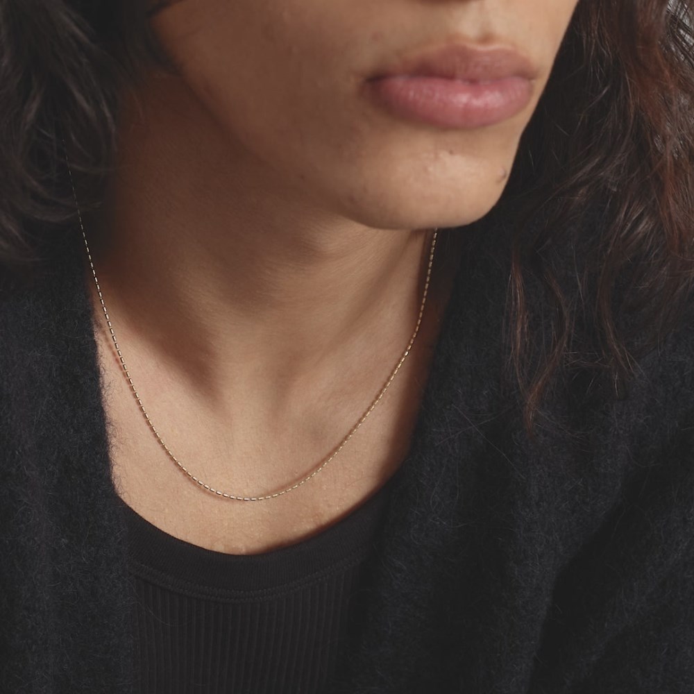 Mejuri Barrel Link Chain Necklace - 14k Yellow Gold