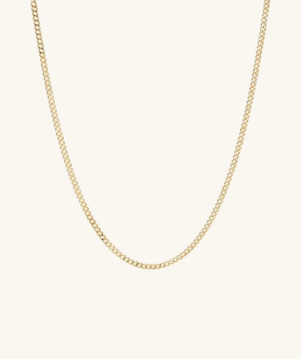Mejuri Curb Chain Necklace - 14k Yellow Gold