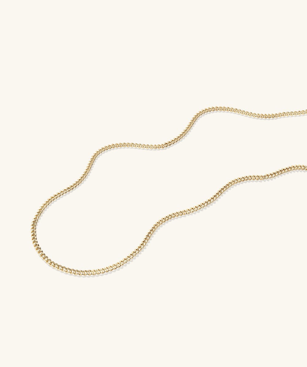 Mejuri Curb Chain Necklace - 14k Yellow Gold