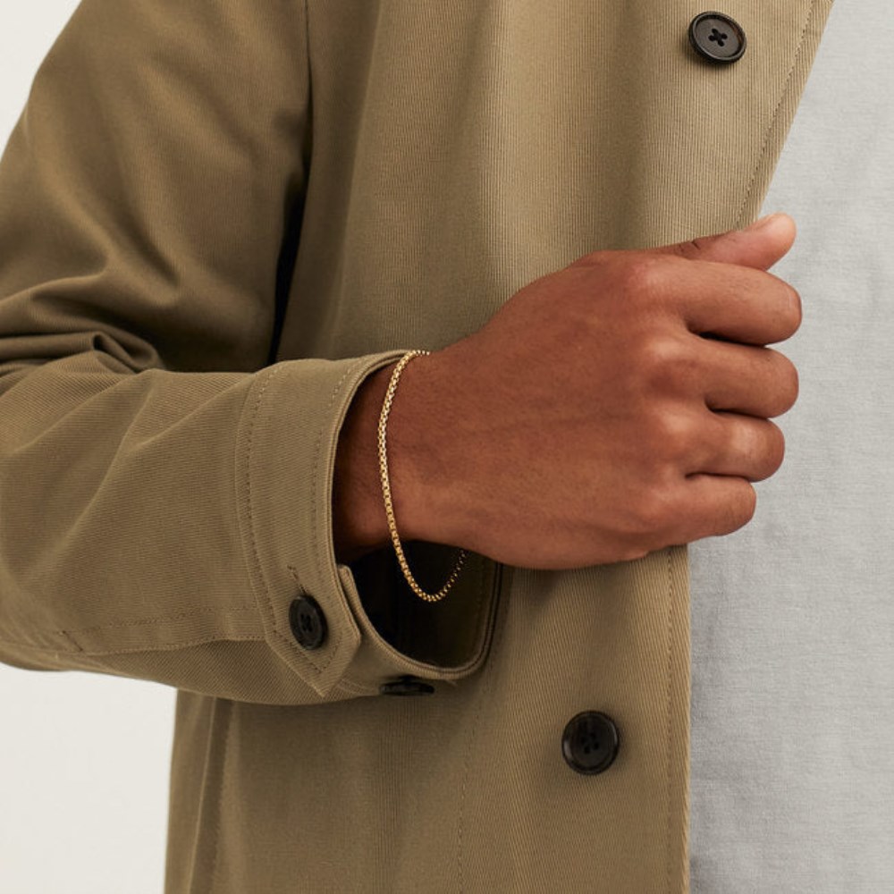 Mejuri Round Box Chain Bracelet - 14k Yellow Gold