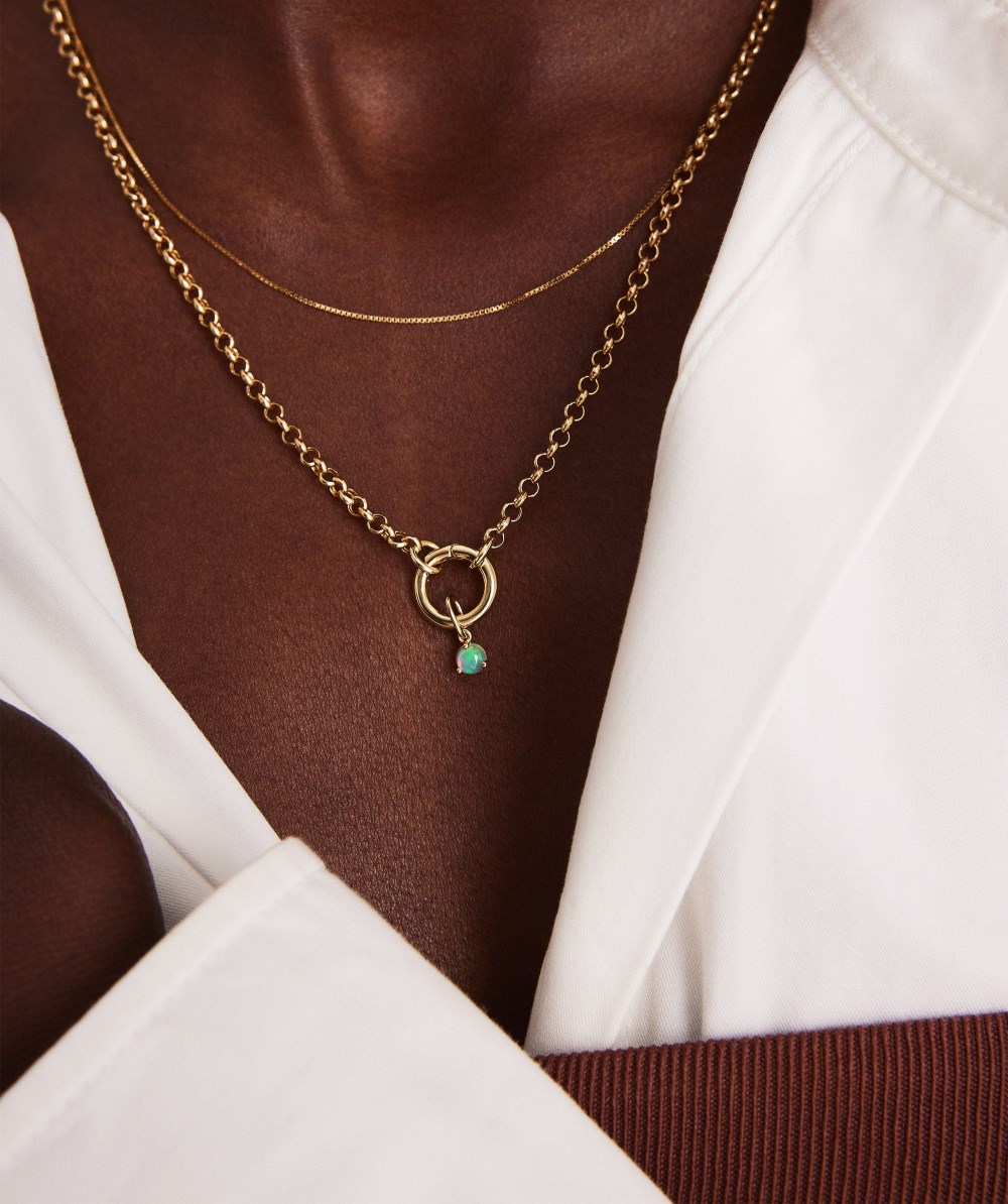 Mejuri Birthstone Charm - 14k Yellow Gold