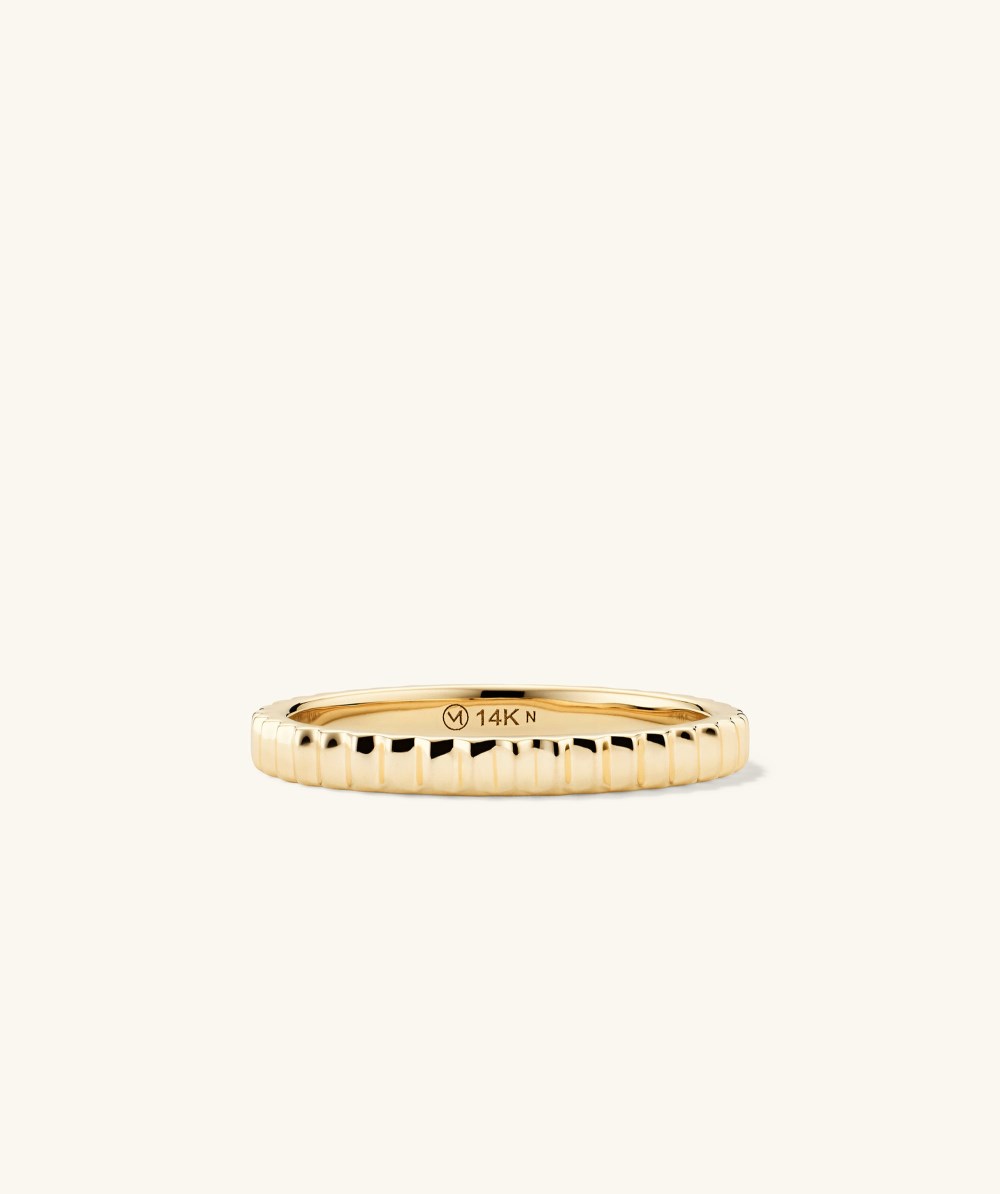 Mejuri Eternity Line Band - 14k Yellow Gold