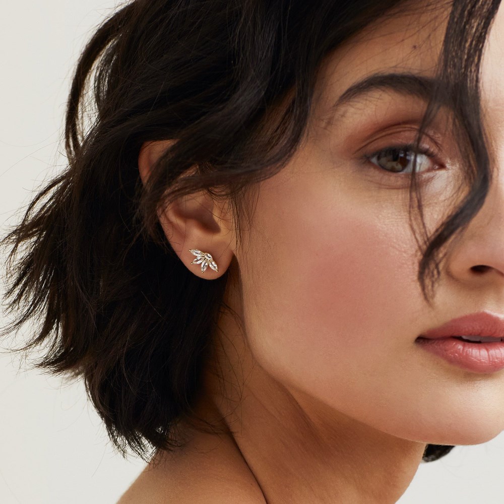 Mejuri Marquise Topaz Earrings - Gold Vermeil