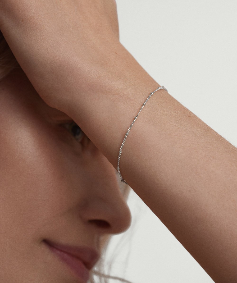 Mejuri Spheres Chain Bracelet - Sterling Silver