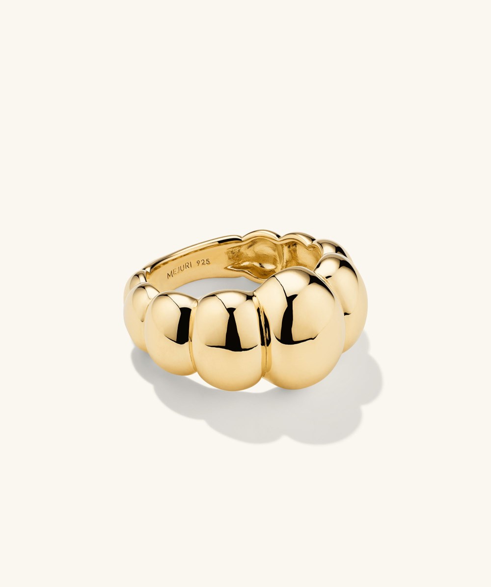 Mejuri Puffy Charlotte Ring - Gold Vermeil