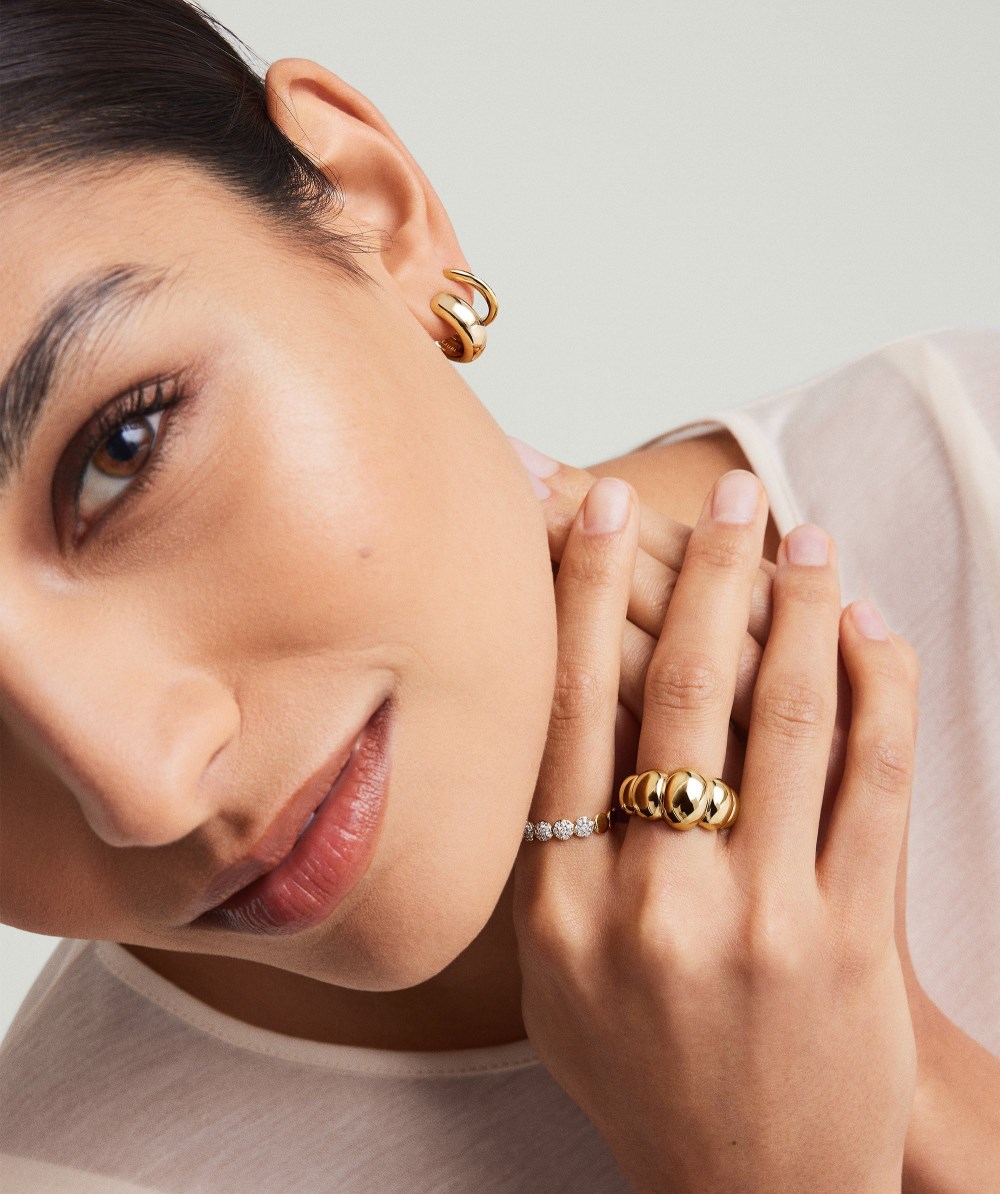 Mejuri Puffy Charlotte Ring - Gold Vermeil