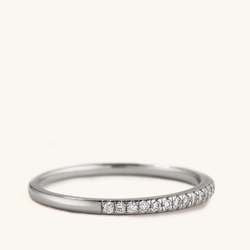 Mejuri Diamonds Team Ring - 14k White Gold