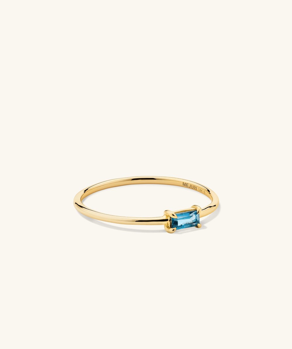 Mejuri Baguette Stacker Ring - 14k Yellow Gold