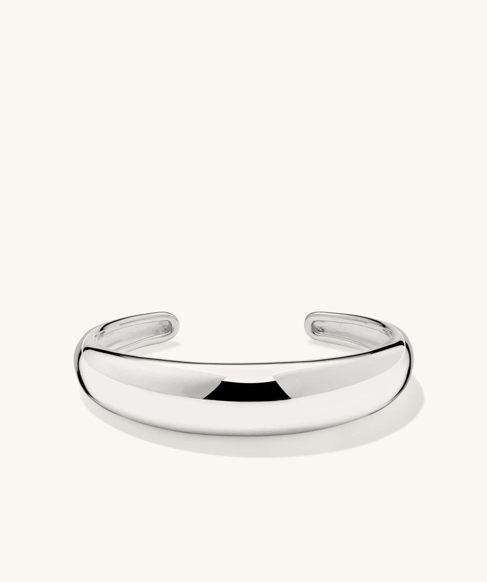 Mejuri 13mm Dôme Cuff Bracelet - Sterling Silver