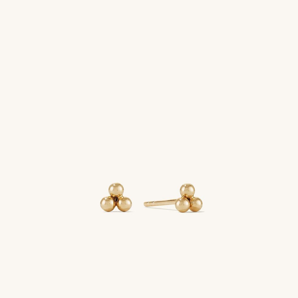 Mejuri Spheres Cluster Studs - 14k Yellow Gold