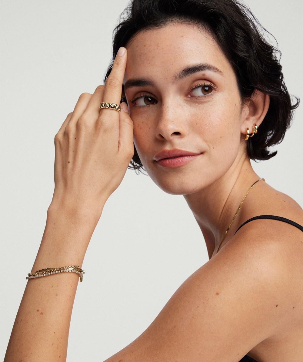 Mejuri Bezel Lab Grown Diamond Tennis Bracelet - 14k Yellow Gold