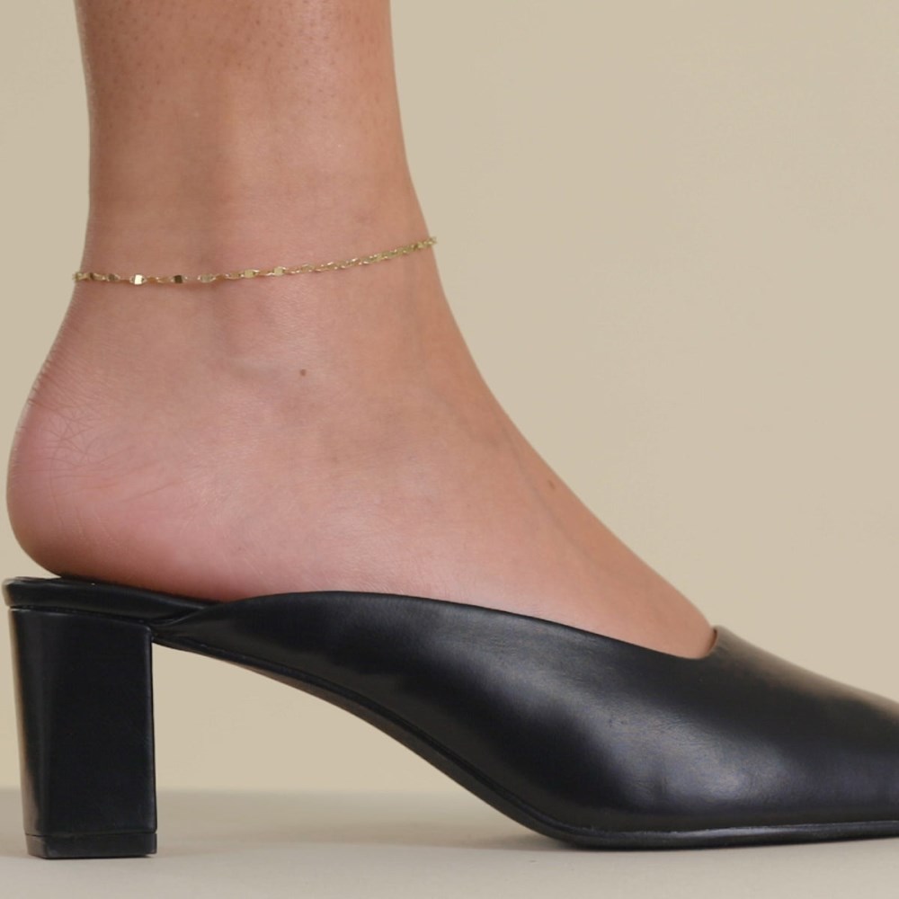 Mejuri Anchor Chain Anklet - 14k Yellow Gold