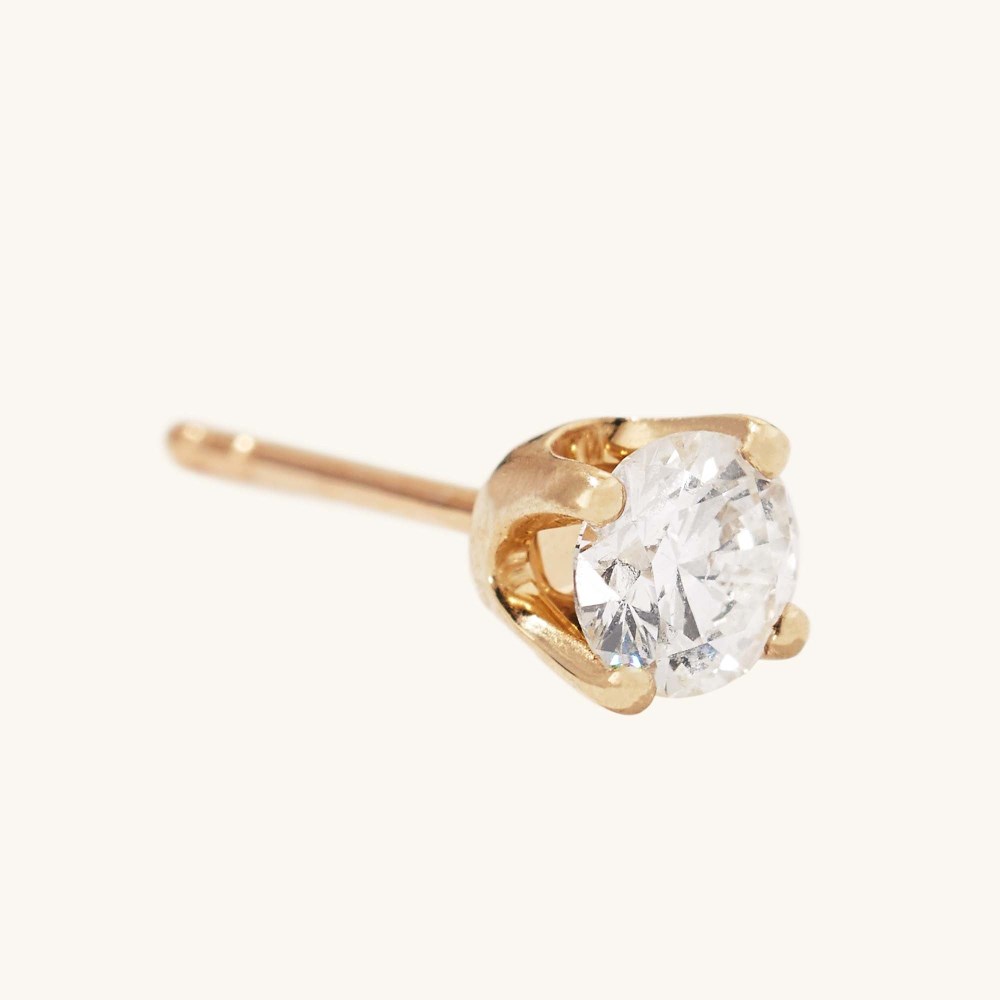 Mejuri Large Diamond Studs - 14k Yellow Gold