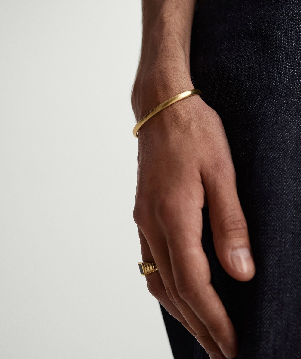 Mejuri Slim Cuff - 14k Yellow Gold