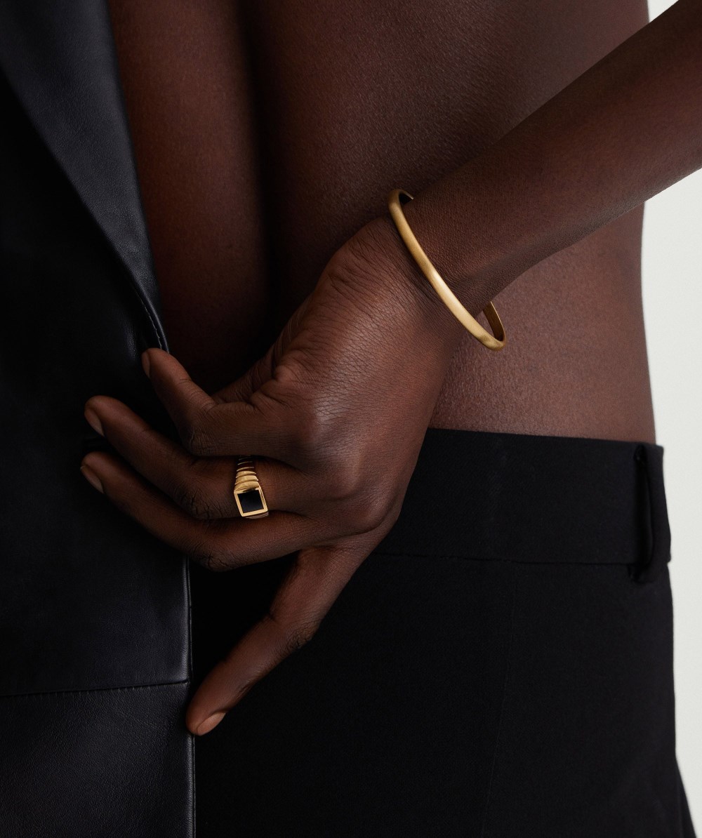 Mejuri Slim Cuff - 14k Yellow Gold