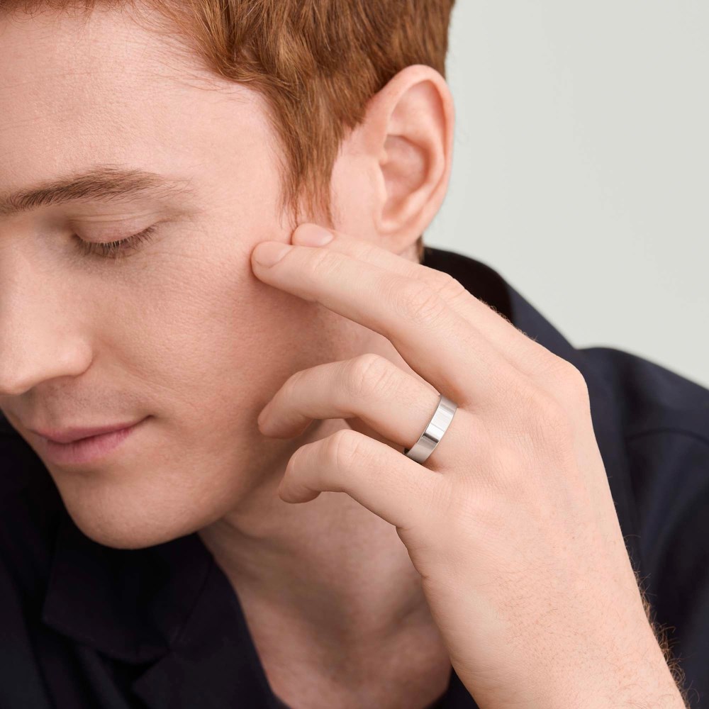 Mejuri 6mm Smooth Band - 14k White Gold