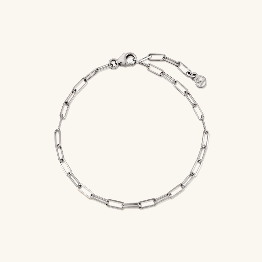 Mejuri Boyfriend Bold Bracelet - 14k White Gold