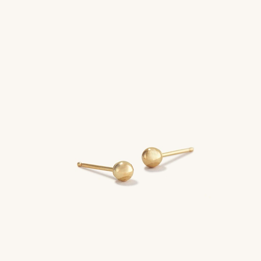 Mejuri Sphere Studs - 14k Yellow Gold