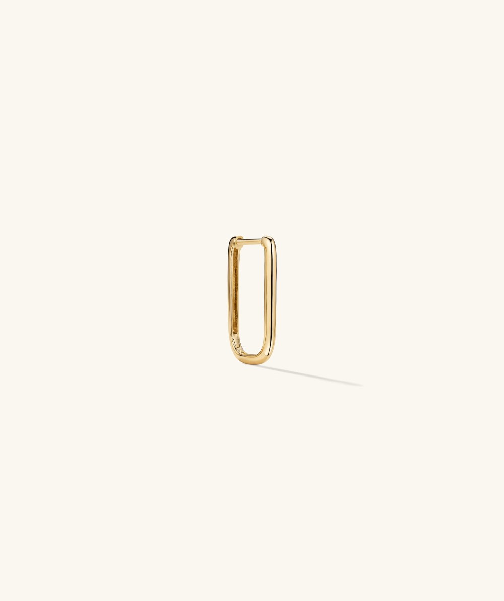 Mejuri Single Medium U Hoop - 14k Yellow Gold