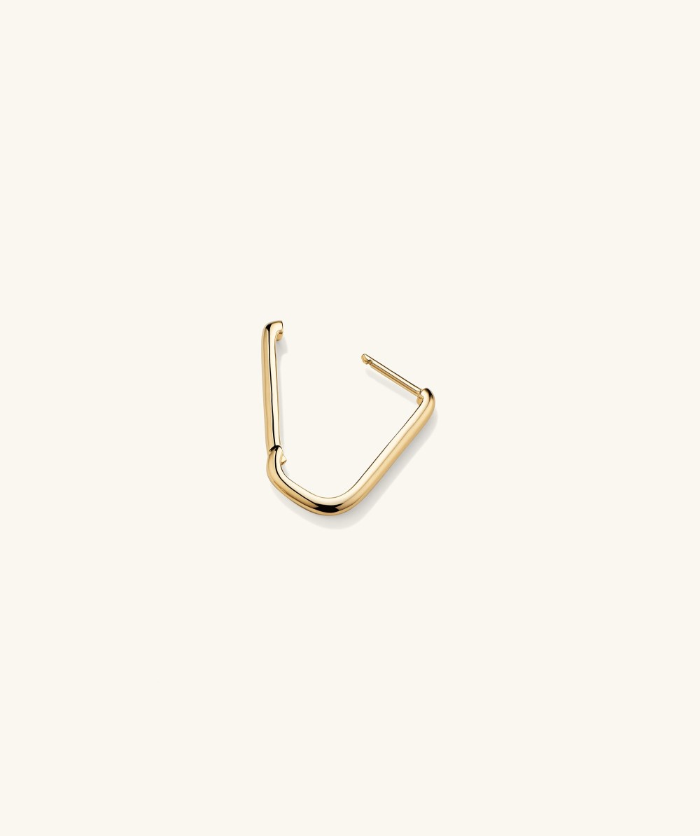 Mejuri Single Medium U Hoop - 14k Yellow Gold