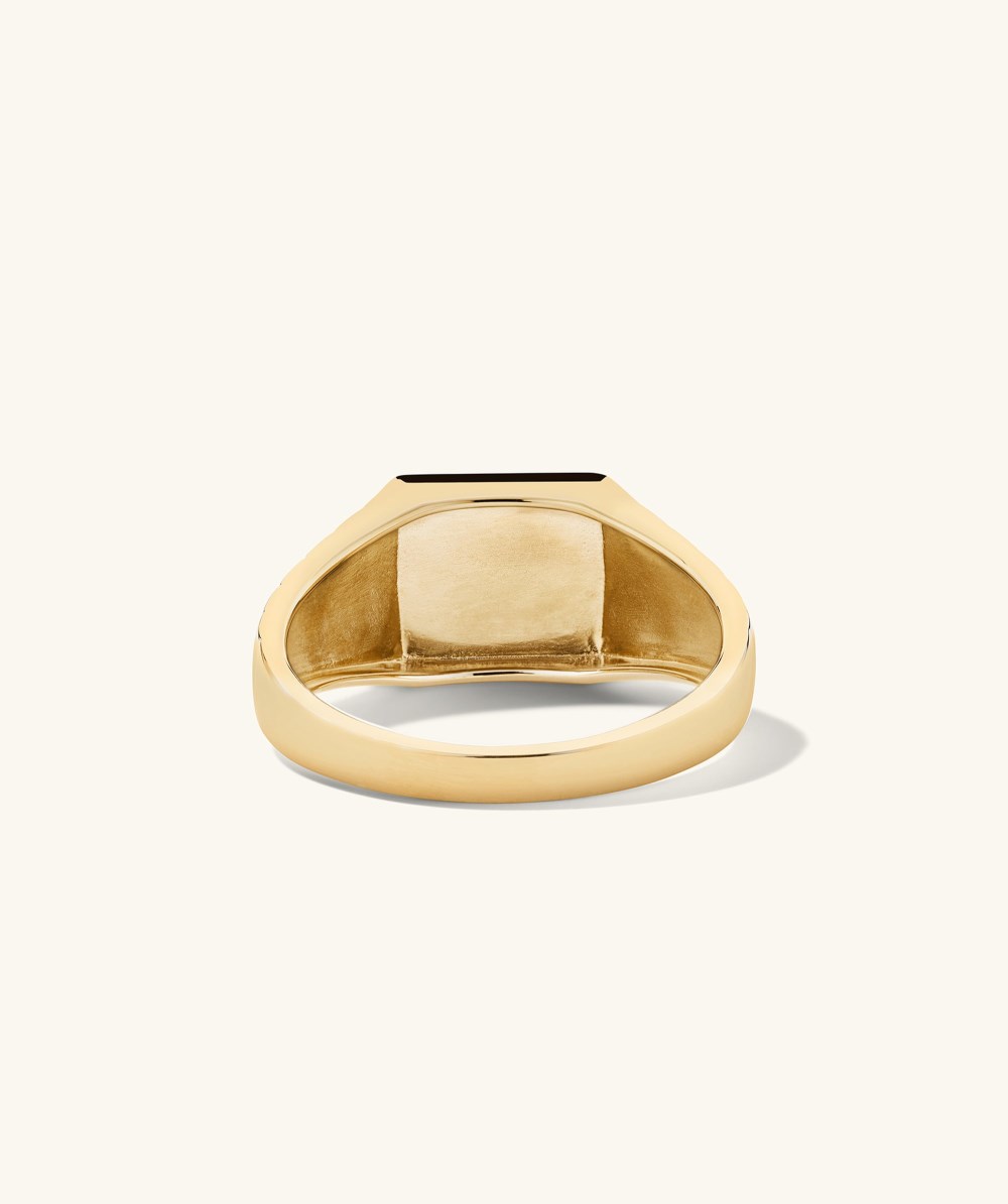 Mejuri Square Signet Ring - 14k Yellow Gold