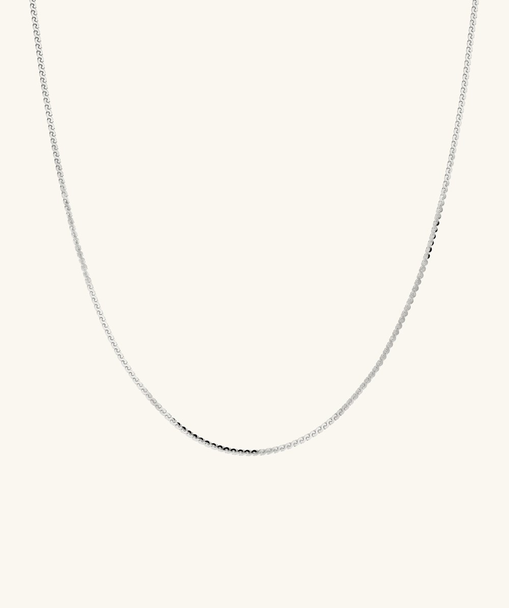 Mejuri Serpentine Chain Necklace - Sterling Silver